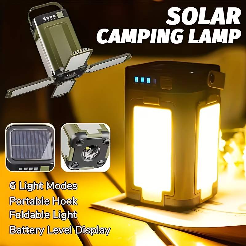 Outdoor Camping Tent - Lampe solaire portable de camping d'extérieur,