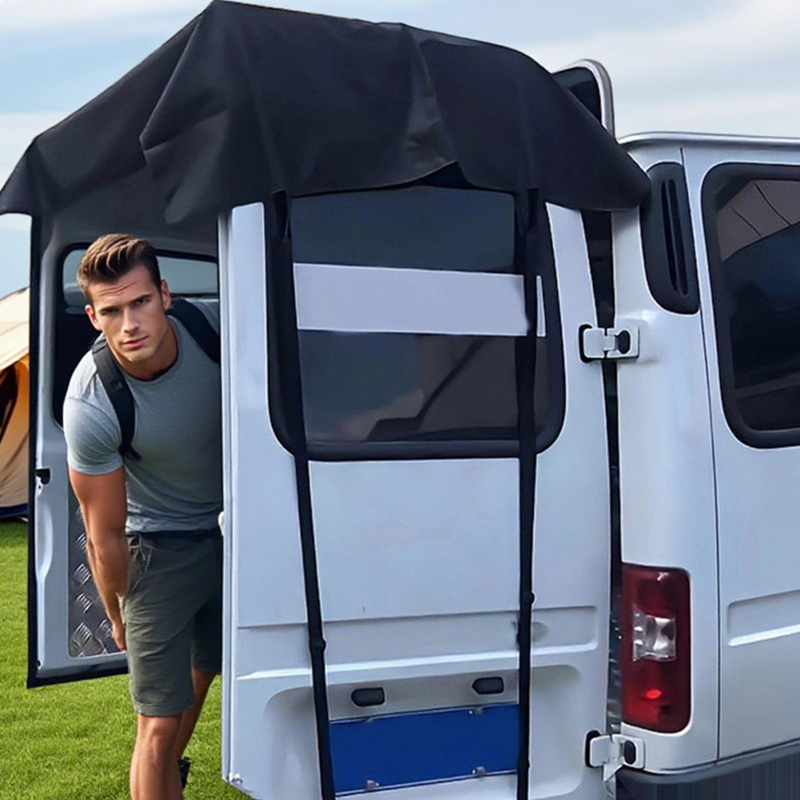 Outdoor Camping Awning - Auvent pare-vent pour porte arrière de