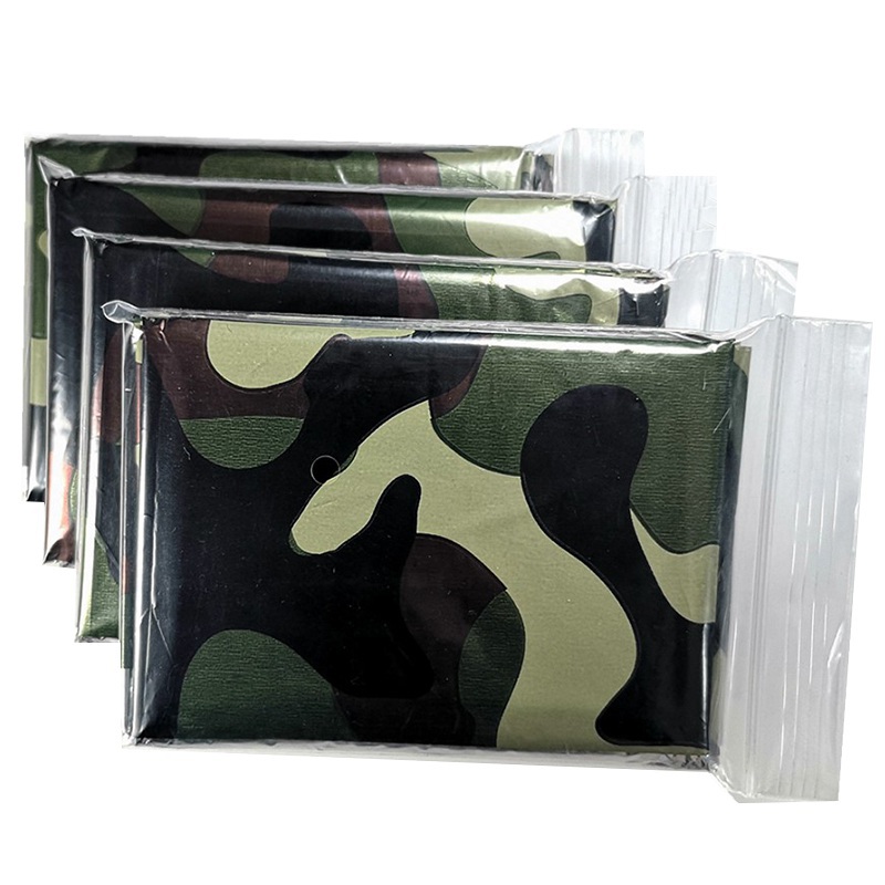 Emergency Mylar Blanket - Couverture thermique d'urgence pliante, imperméable, coupe-vent,