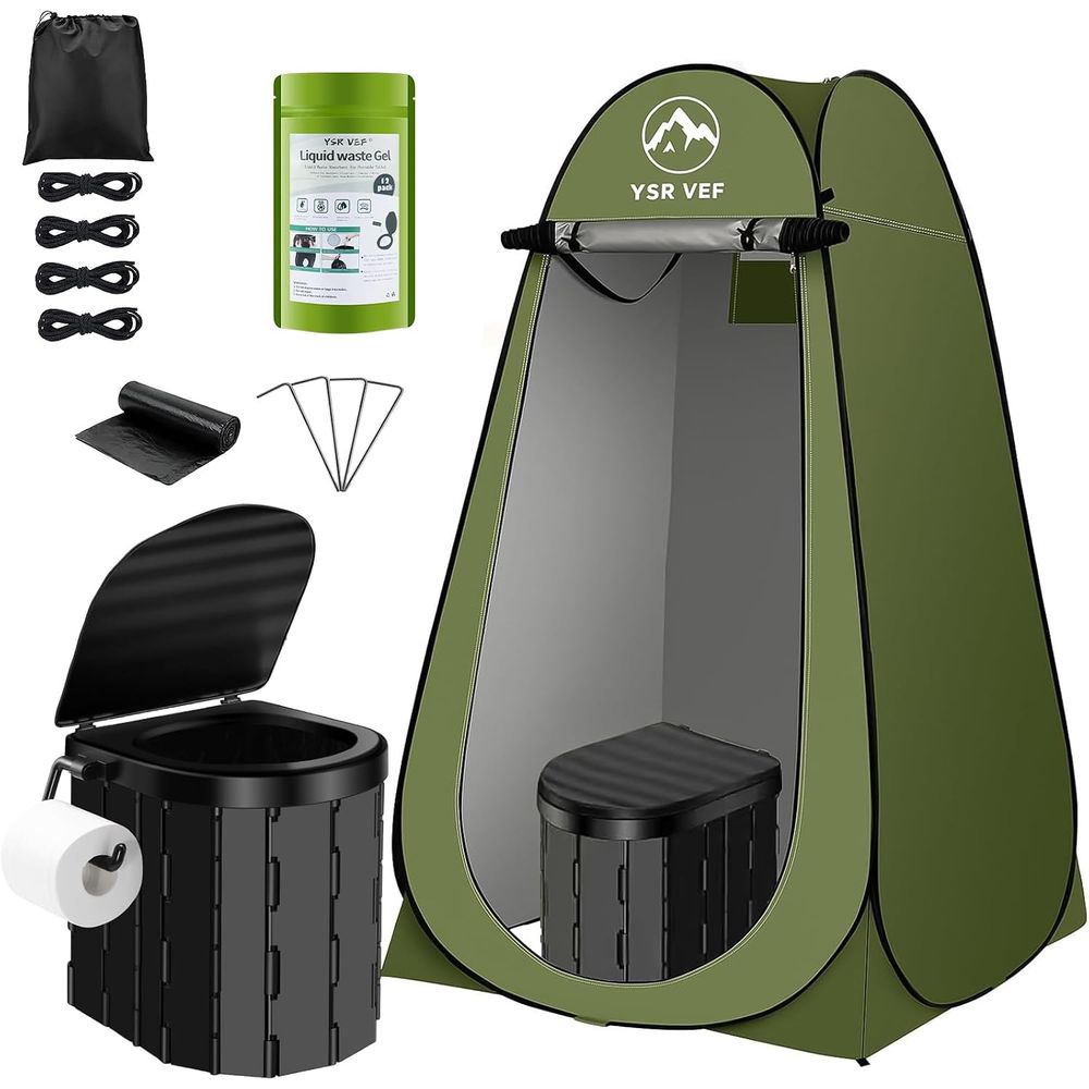 Outdoor Camping Tent - Kit de toilettes portables, toilettes de