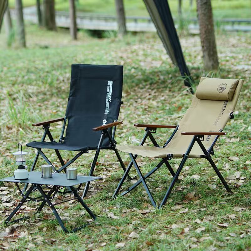 Outdoor Camping Lounge Chairs - Chaise de camping pliante à dossier