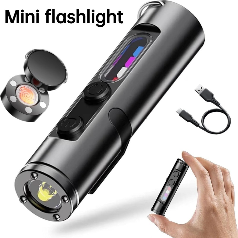 Outdoor Camping Adventure Lamp - Mini lampe torche d'extérieur rechargeable USB-C