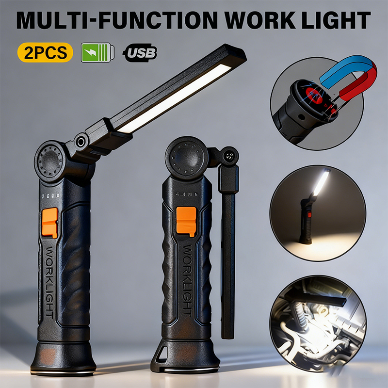 Outdoor Camping Adventure Lamp - Lampe de poche LED COB Portable,