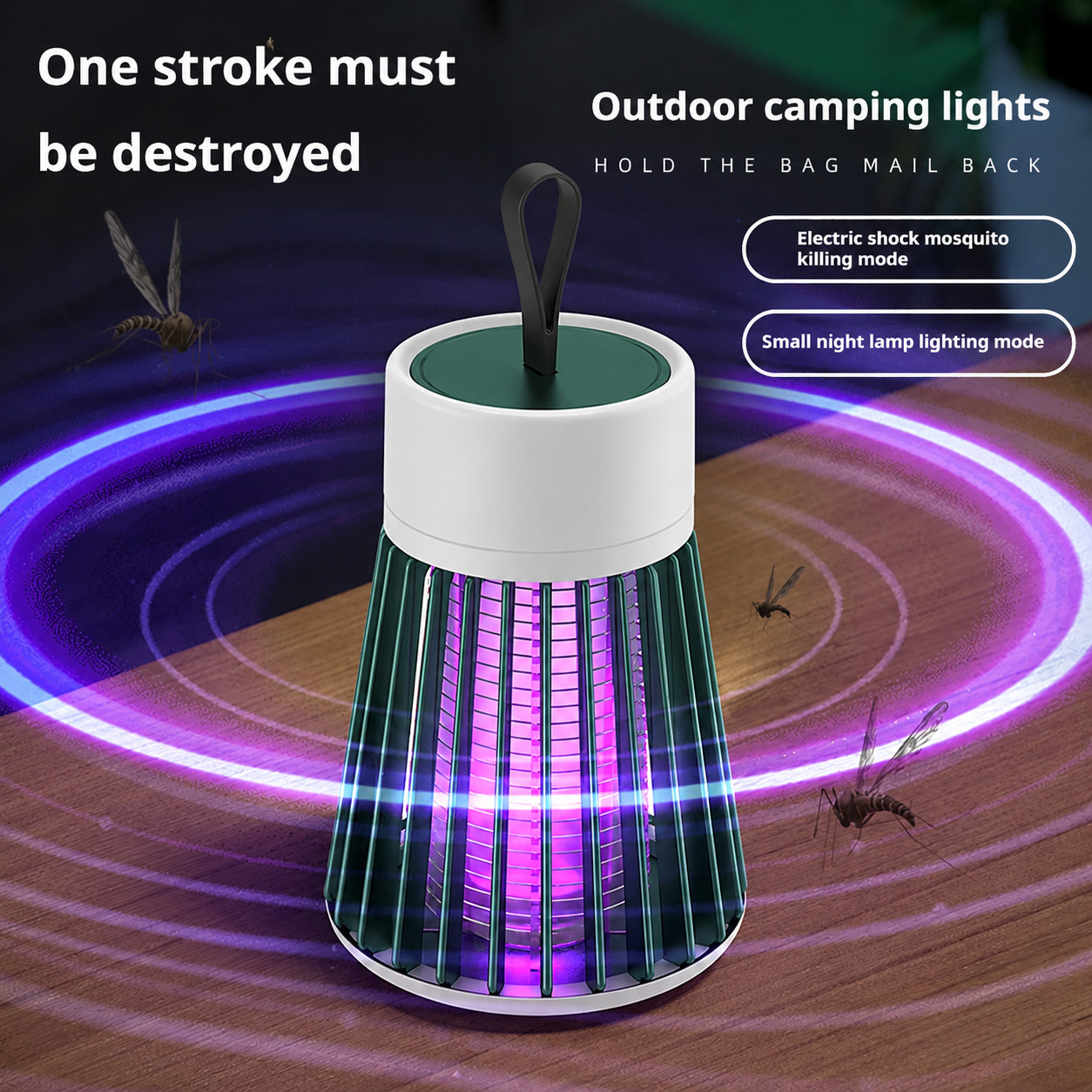 Outdoor Camping Adventure Lamp - Lampe anti-moustiques électrique USB avec lumière