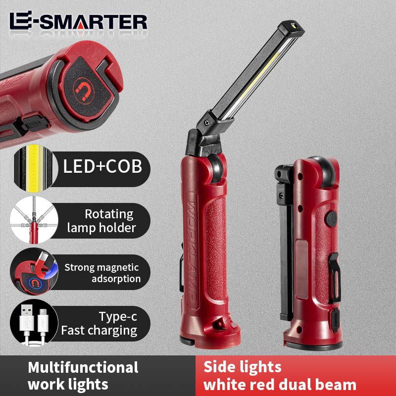Outdoor Camping Adventure Lamp - Lampe de travail LED COB, Rechargeable,