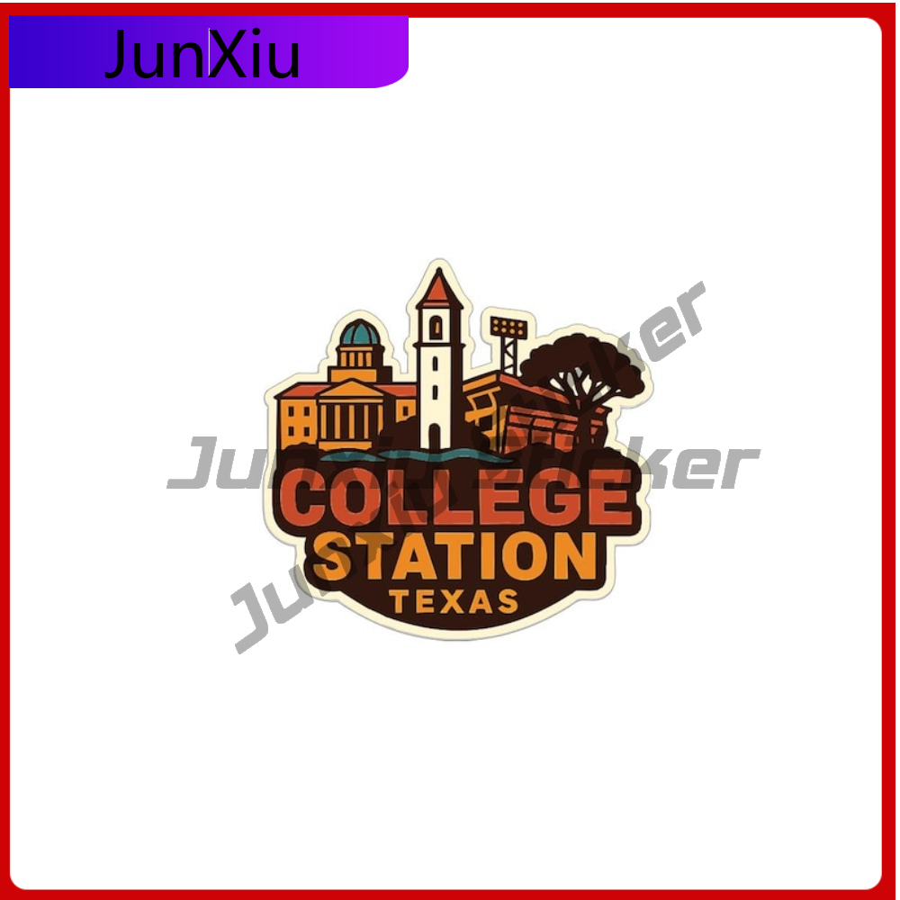 Outdoor Camping In Texas - Autocollant en vinyle pour Station collégiale