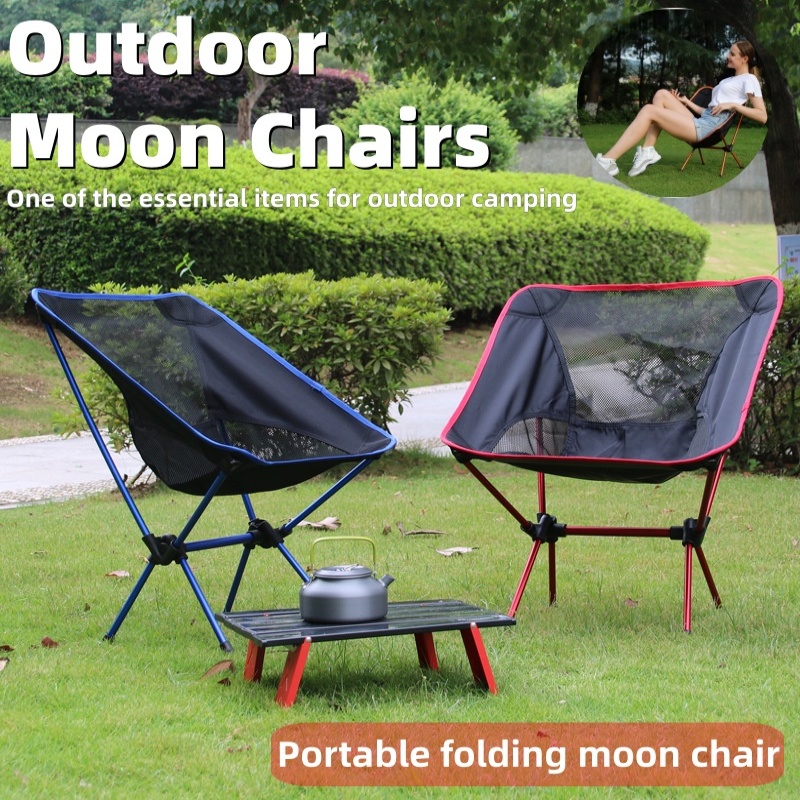 Outdoor Camping Lounge Chairs - Chaise pliante d'extérieur portable, chaise de