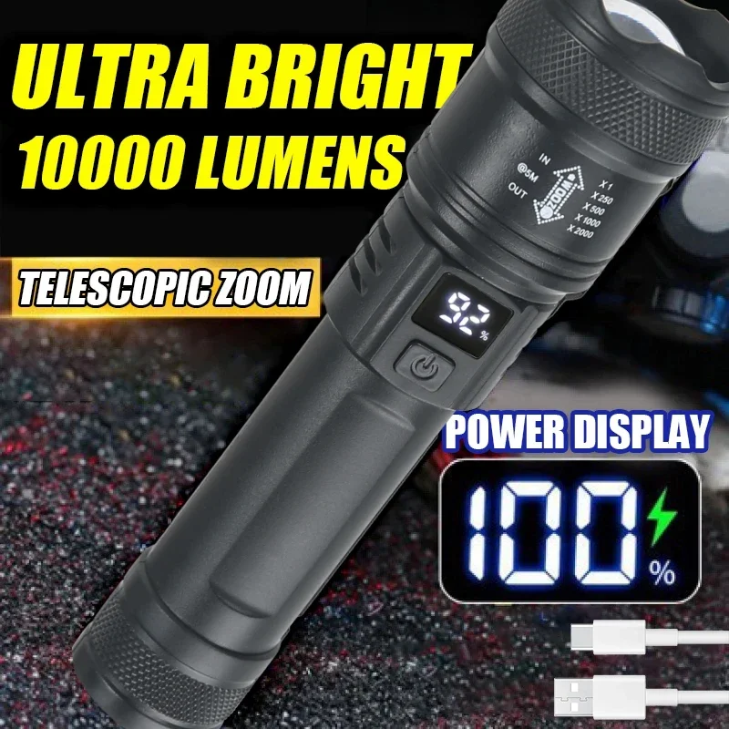 Outdoor Camping Adventure Lamp - Lampe de poche LED avec affichage