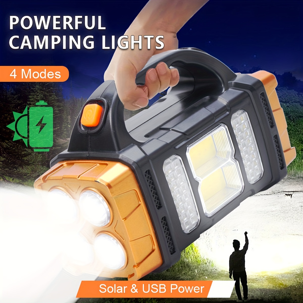 Outdoor Camping Adventure Lamp - Nouvelle lampe torche LED solaire rechargeable