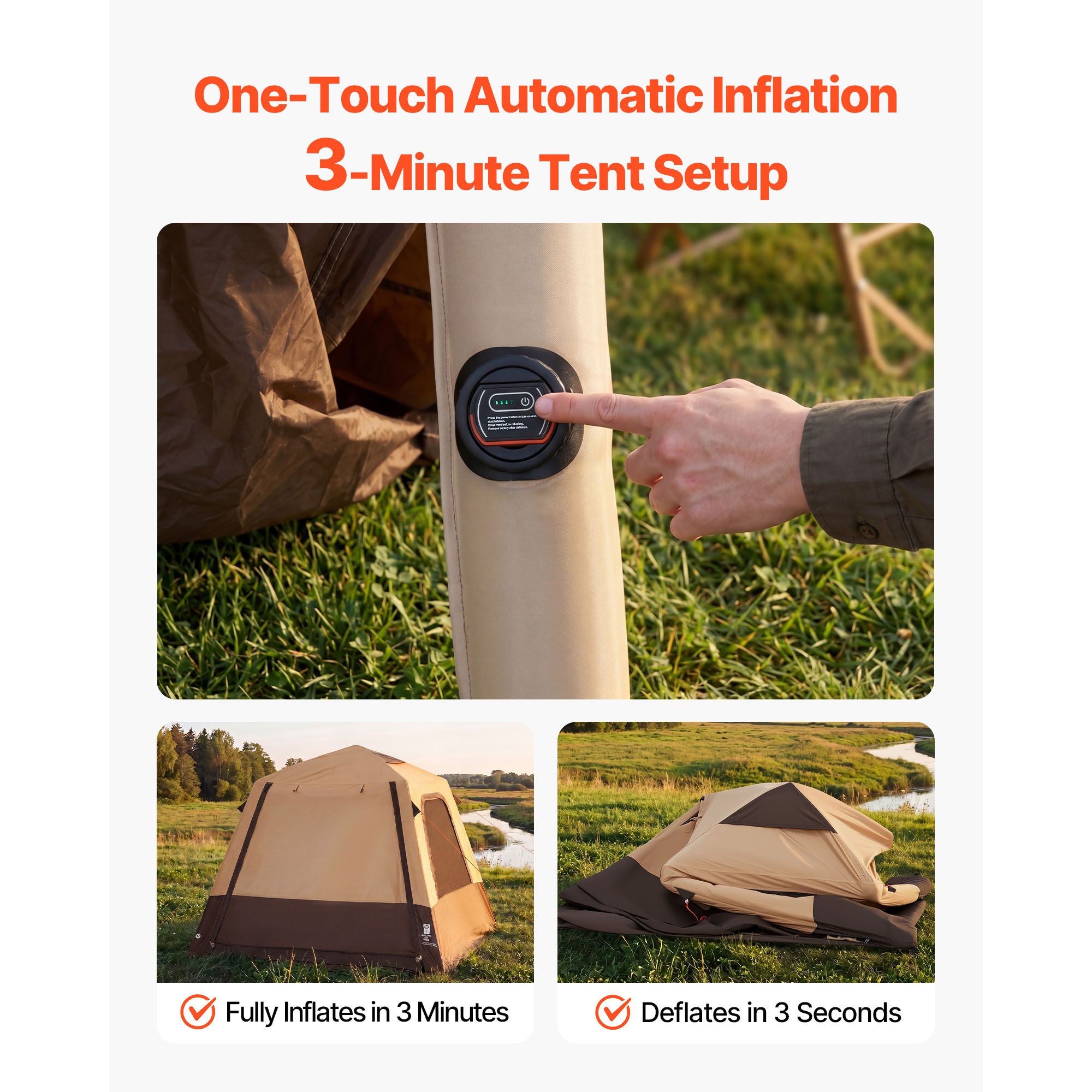 Tente de camping, tente cabane - Outdoor Camping On Youtube avis et prix