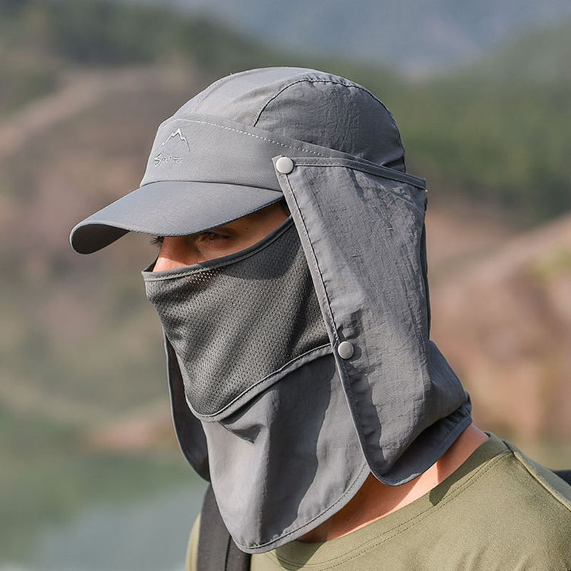Chapeau de baseball imperméabl - Camping Outdoor Quick Drying Sun Neck Protection Cap Hat avis et prix