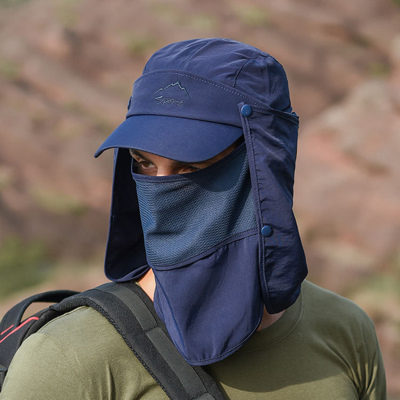 Chapeau de baseball imperméabl - Camping Outdoor Quick Drying Sun Neck Protection Cap Hat avis et prix