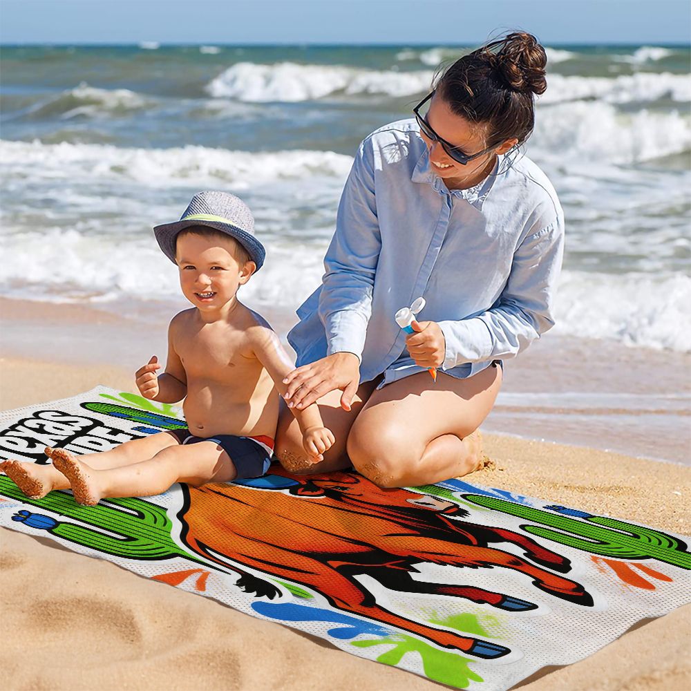 Serviette de plage et de bain  - Outdoor Camping In Texas avis et prix