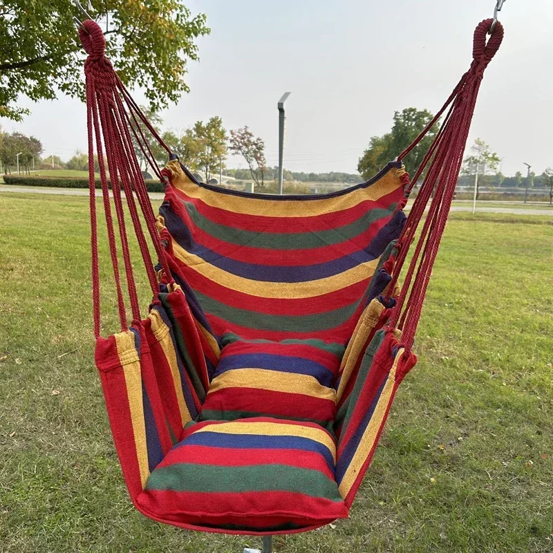 Hamac chaise en toile rayée co - Camping Outdoor Or Indoor avis et prix