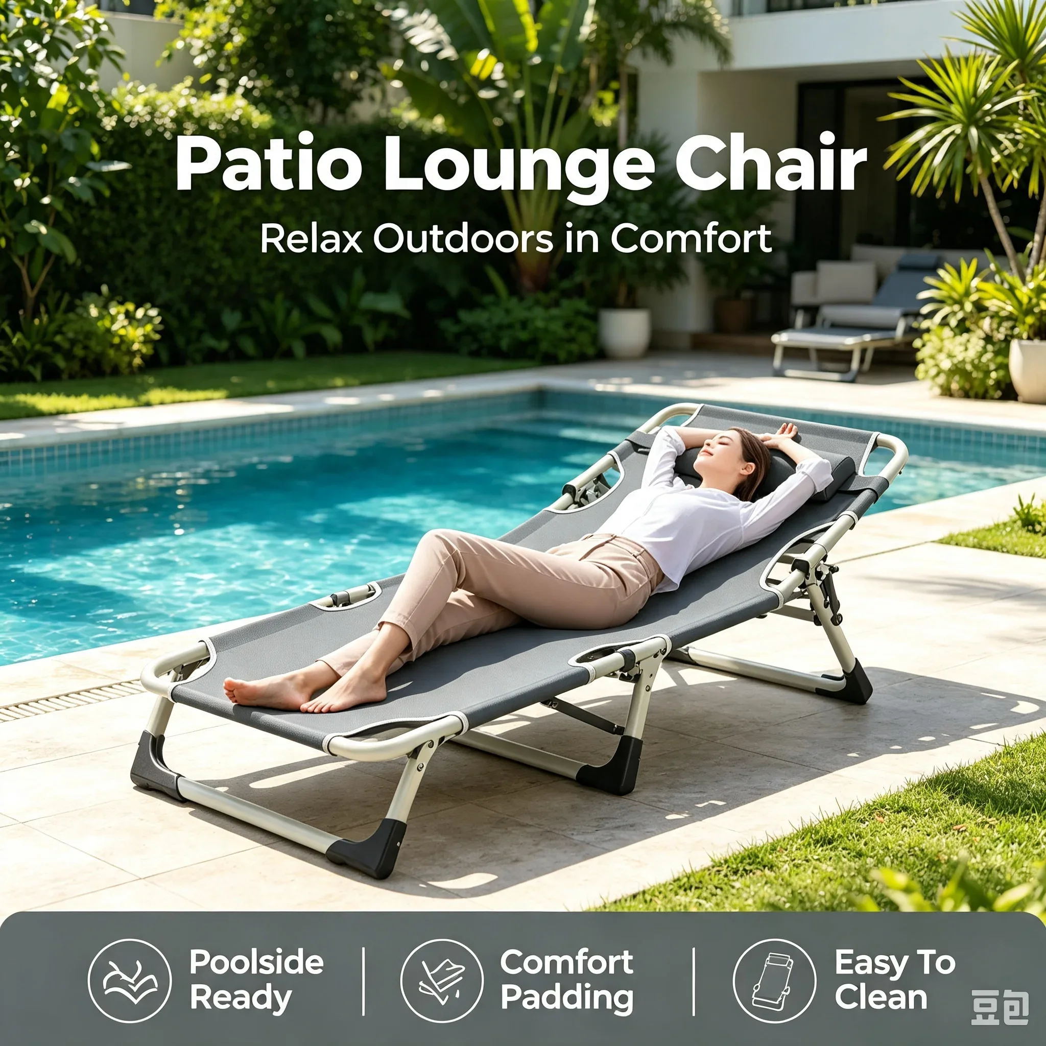 Chaise longue pliante double u - Outdoor Camping Lounge Chairs avis et prix