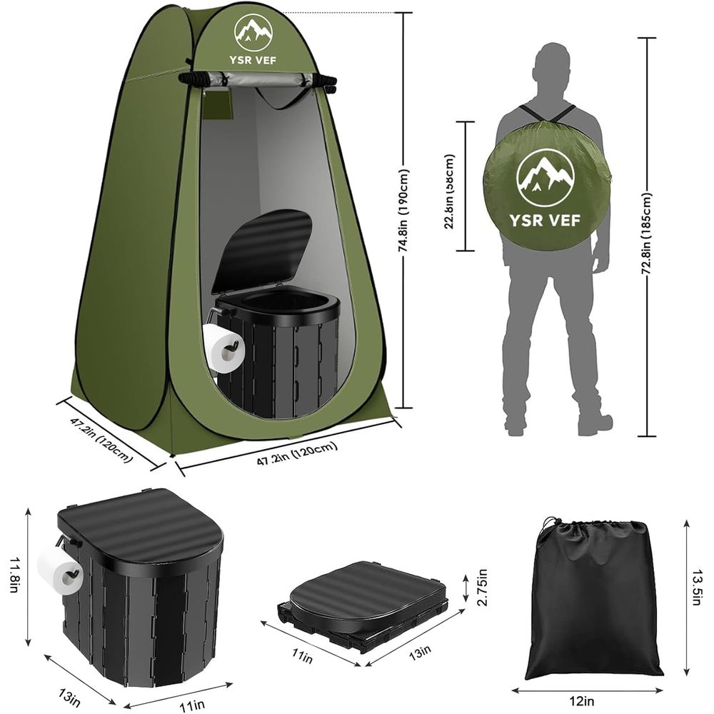 Kit de toilettes portables, to - Outdoor Camping Tent avis et prix