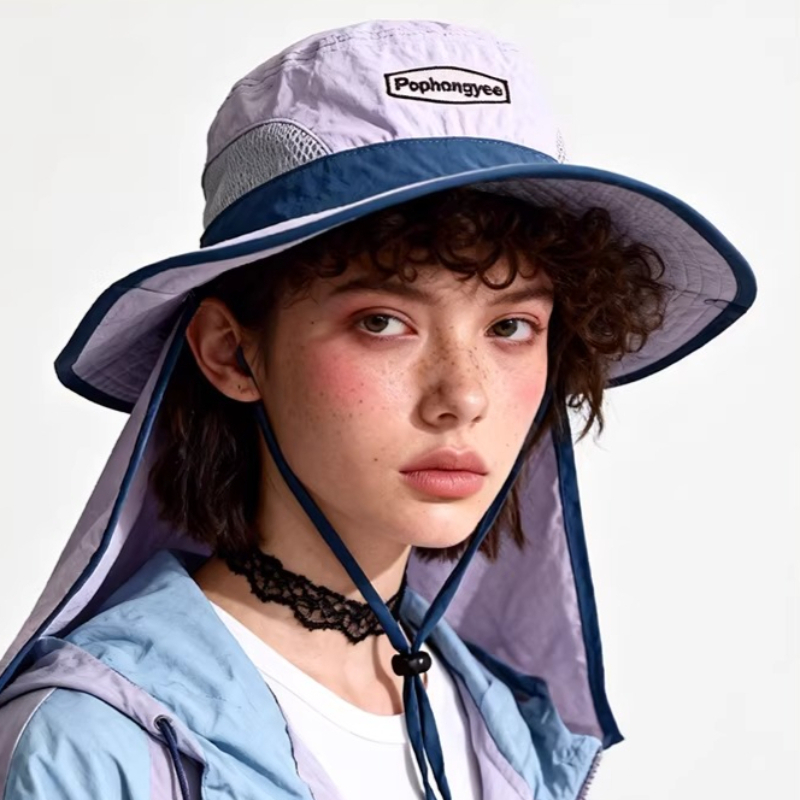 Chapeaux Bob Femme en Maille à - Camping Outdoor Quick Drying Sun Neck Protection Cap Hat avis et prix