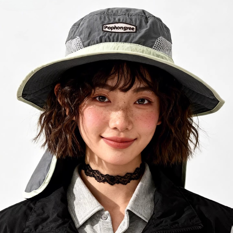 Chapeaux Bob Femme en Maille à - Camping Outdoor Quick Drying Sun Neck Protection Cap Hat avis et prix