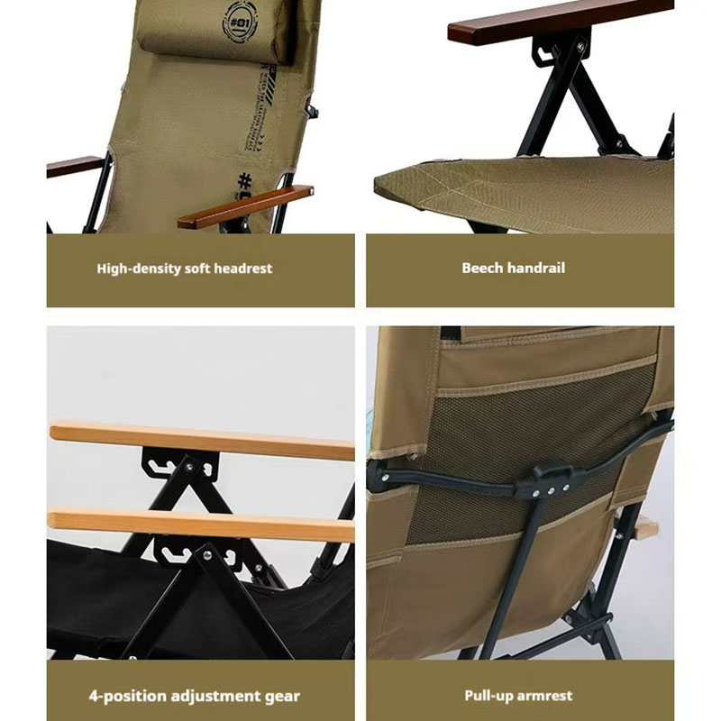 Chaise de camping pliante à do - Outdoor Camping Lounge Chairs avis et prix
