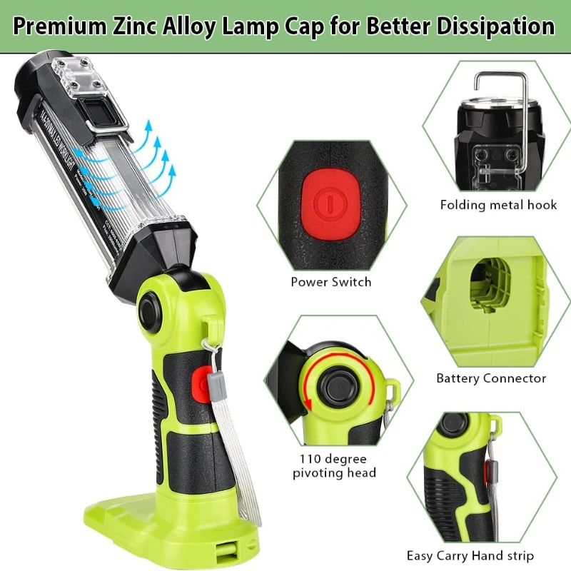Lampe de travail LED pour batt - Outdoor Camping Adventure Lamp avis et prix