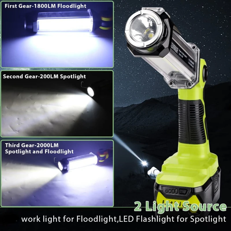 Lampe de travail LED pour batt - Outdoor Camping Adventure Lamp avis et prix