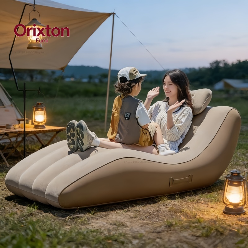 Chaise longue gonflable portab - Outdoor Camping Lounge Chairs avis et prix
