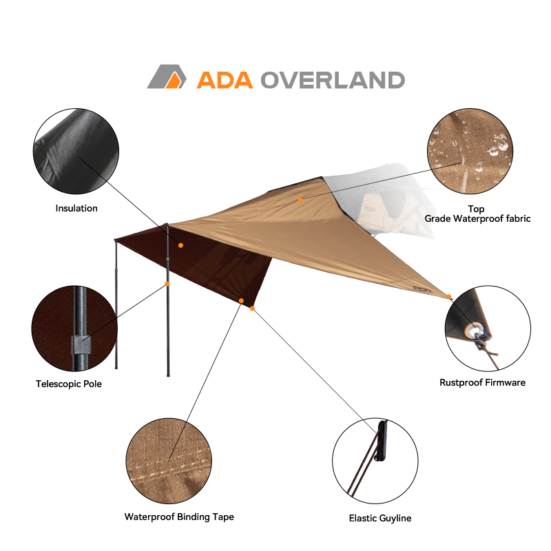 Auvent de voiture portable éta - Outdoor Camping Awning avis et prix