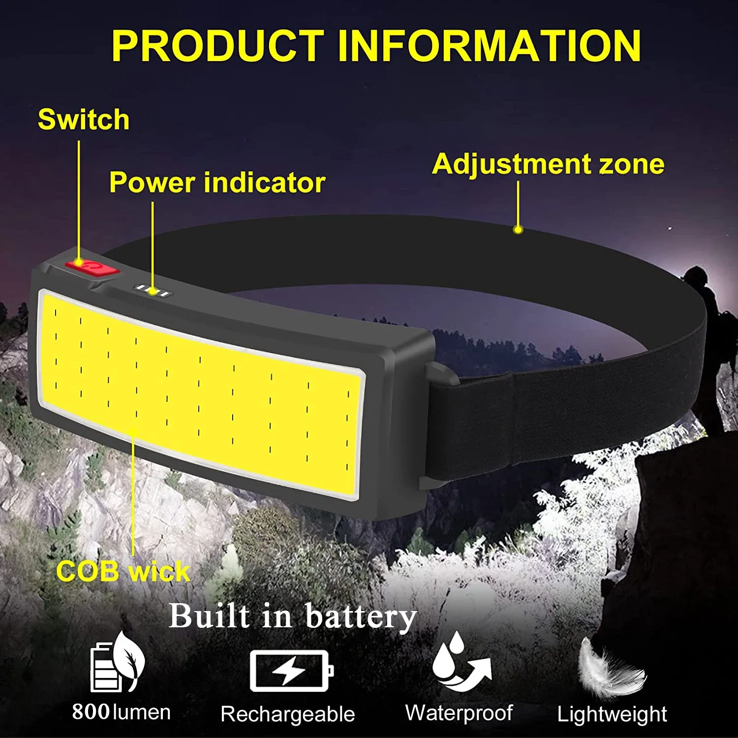 Lampes frontales LED portables - Outdoor Camping Adventure Lamp avis et prix