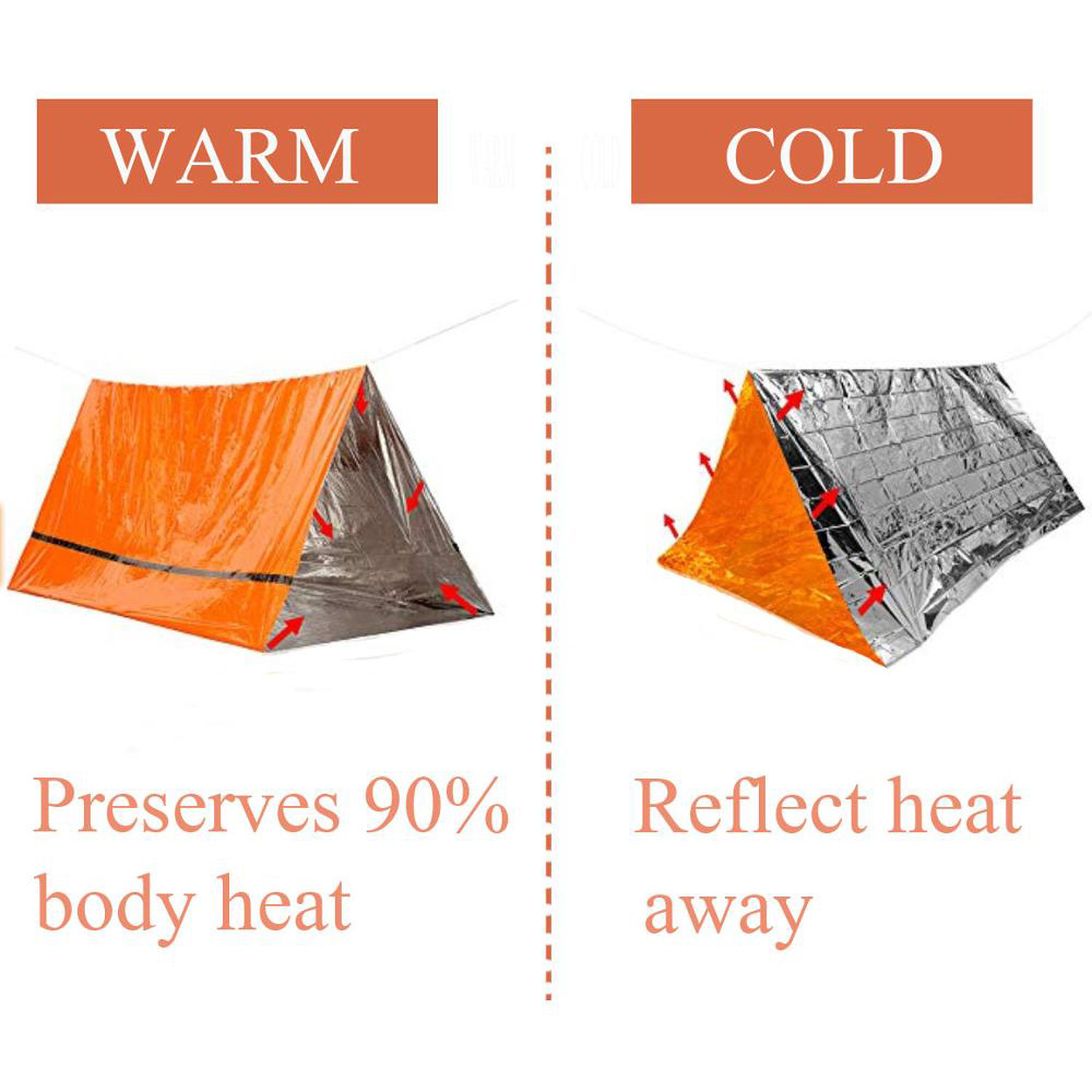 Kit de tente de survie pour 2  - Emergency Mylar Blanket avis et prix