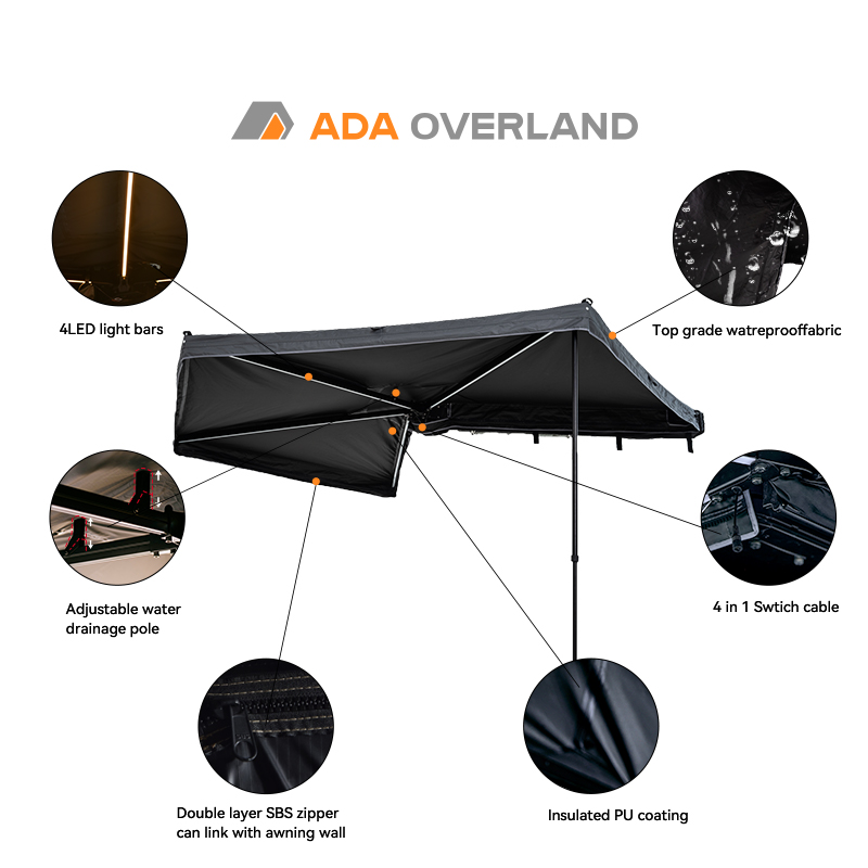 Nouveau design d'auvent 4x4 ré - Outdoor Camping Awning avis et prix