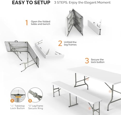 Ensemble de table de pique-niq - Camping Outdoor Or Indoor avis et prix