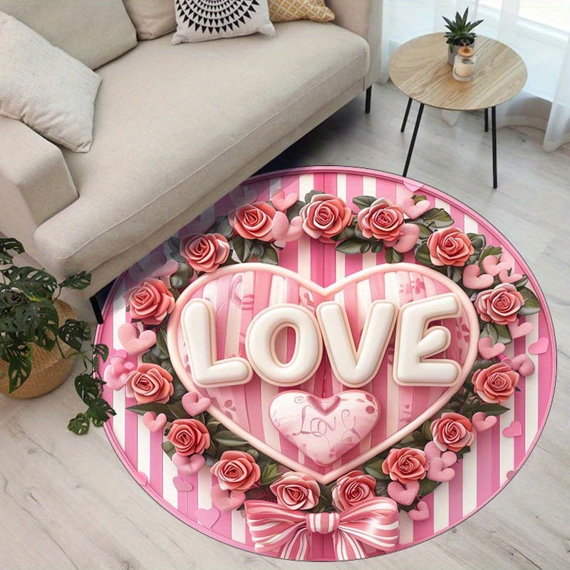 Tapis rond pour couple floral, - Outdoor Camping Decor Ideas avis et prix