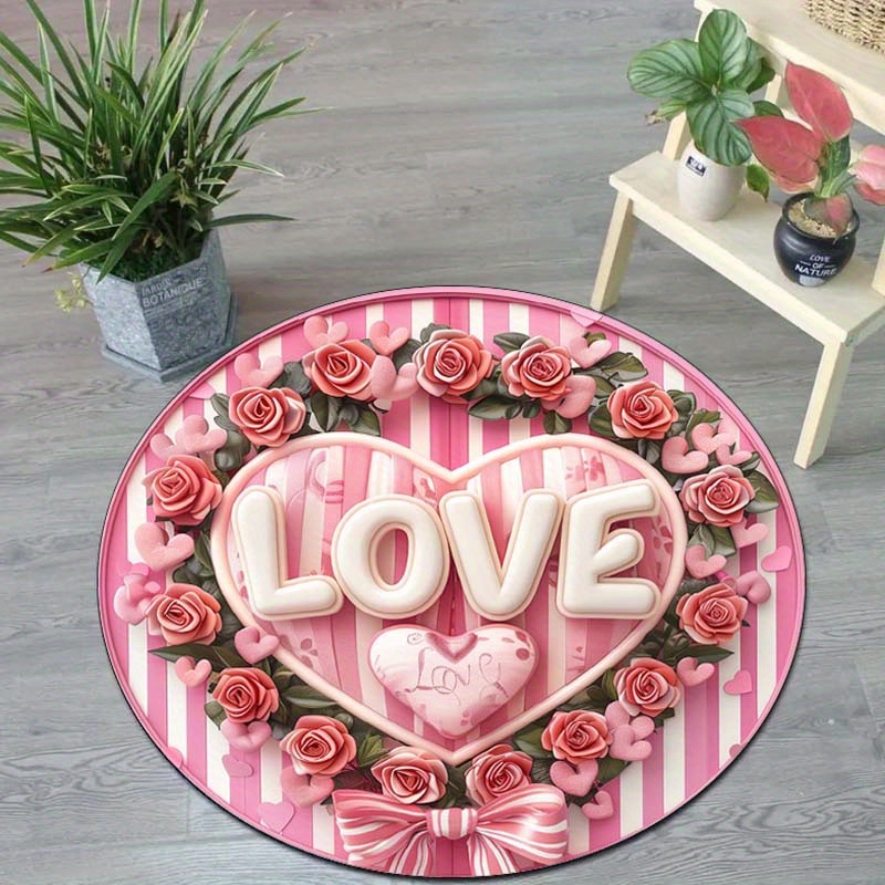 Tapis rond pour couple floral, - Outdoor Camping Decor Ideas avis et prix
