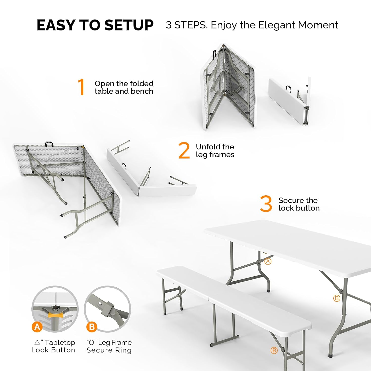 Ensemble de table de pique-niq - Camping Outdoor Or Indoor avis et prix