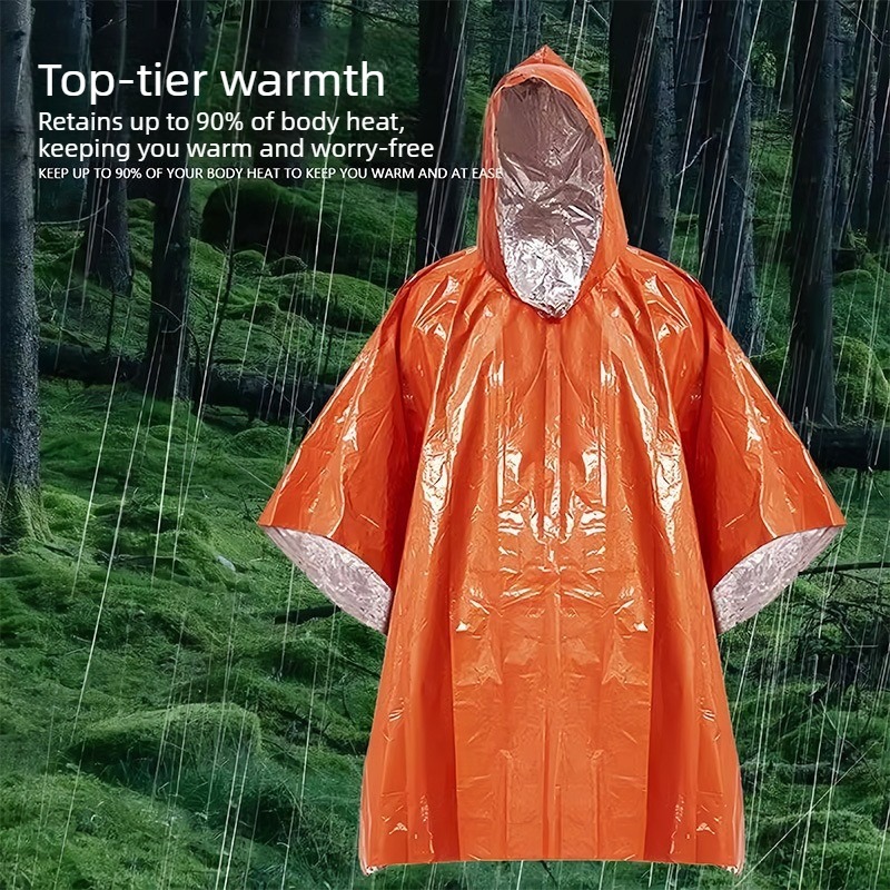 Poncho de pluie d'urgence, cou - Emergency Mylar Blanket avis et prix