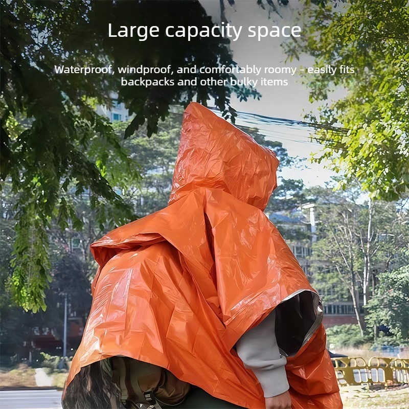 Poncho de pluie d'urgence, cou - Emergency Mylar Blanket avis et prix