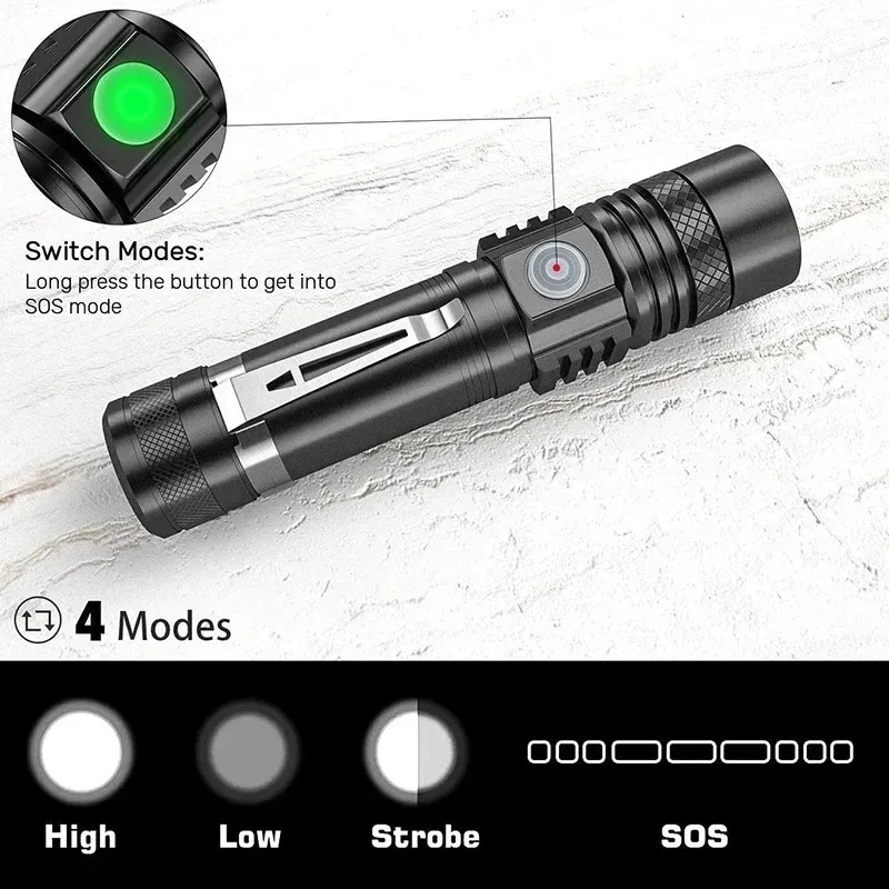 Lampe torche LED T6 rechargeab - Outdoor Camping Adventure Lamp avis et prix