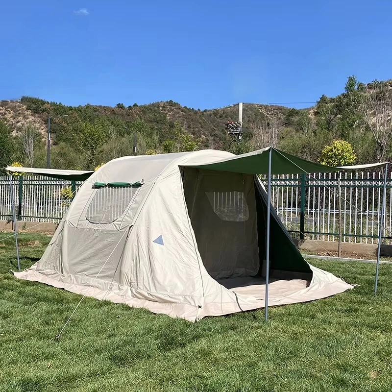 Tente tunnel gonflable d'extér - Outdoor Camping On Youtube avis et prix