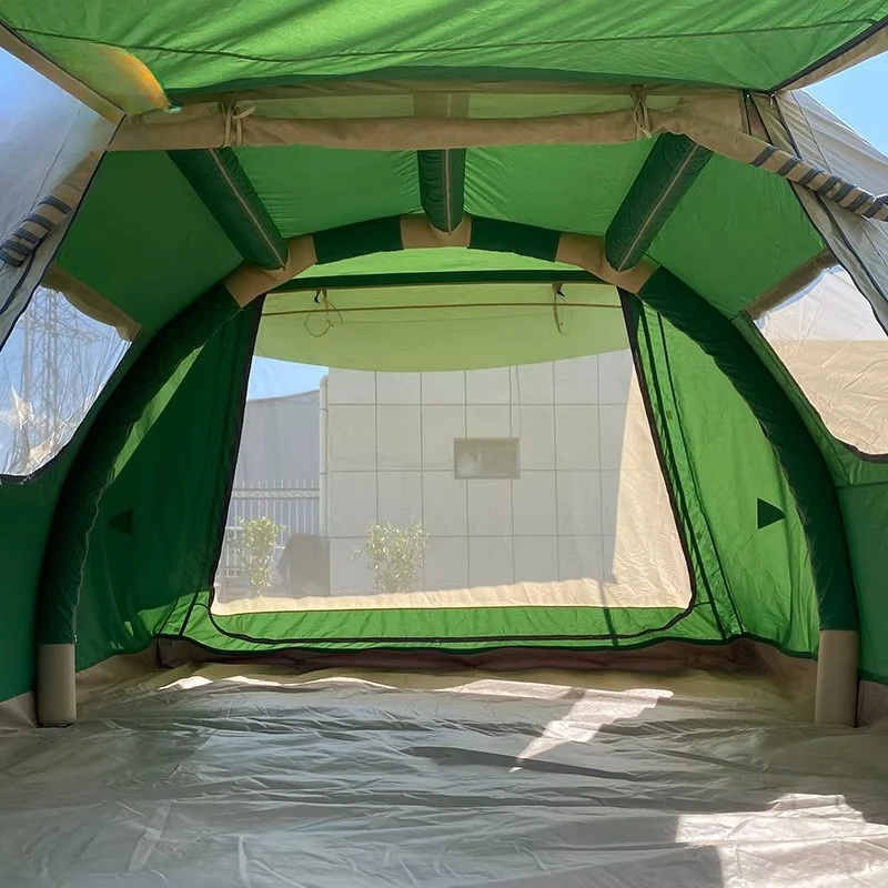Tente tunnel gonflable d'extér - Outdoor Camping On Youtube avis et prix