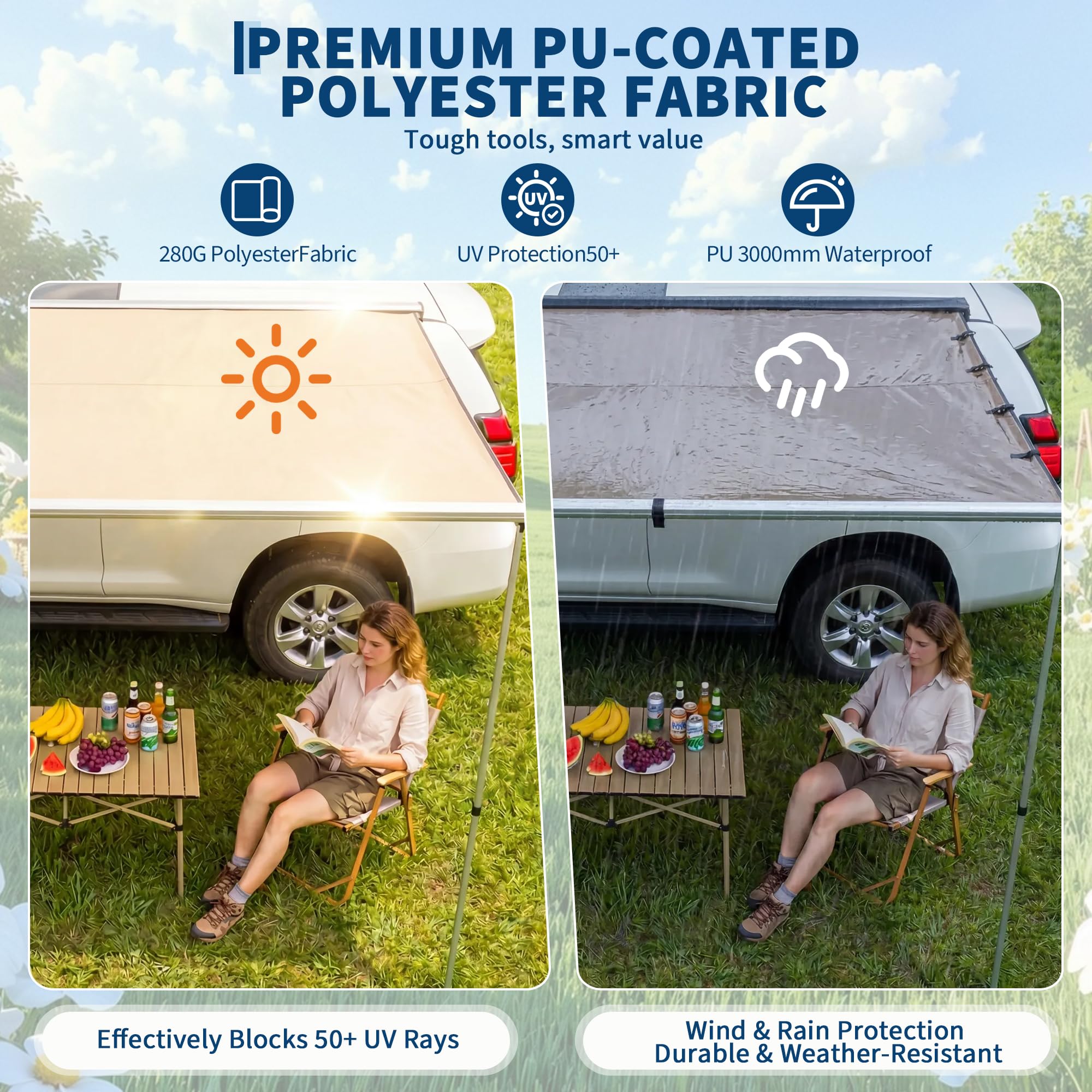 Auvent de toit pour SUV, camio - Outdoor Camping Awning avis et prix